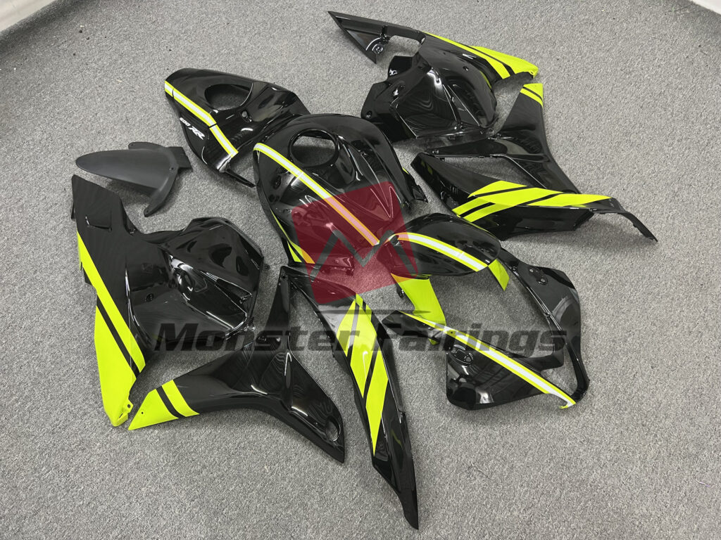 Honda CBR600RR custom ABS fairings 2009 - 2012 in Custom High Viz Stripe - durable replacement kit, Monster Fairings