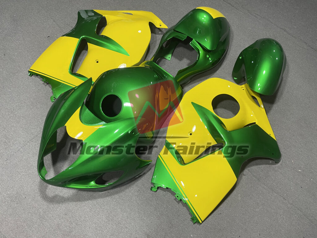 Gloss Green & Yellow ABS fairings for Suzuki GSXR 1300 1997 - 2007 - premium OEM fit kit by Monster Fairings