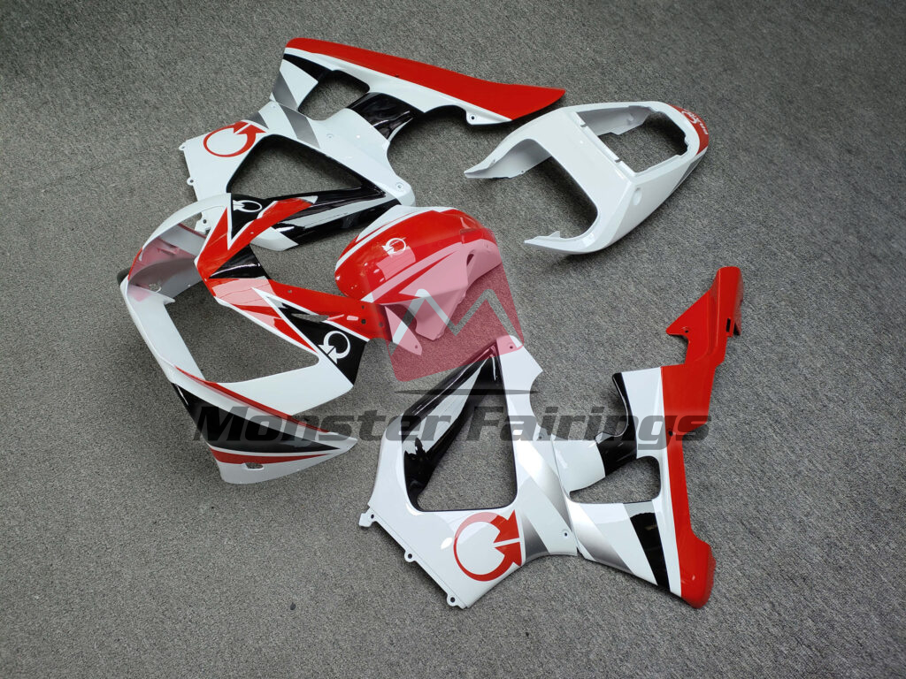 Gloss White & Red with Black ABS fairings for Honda CBR929 2000 - 2001 - premium OEM fit kit by Monster Fairings