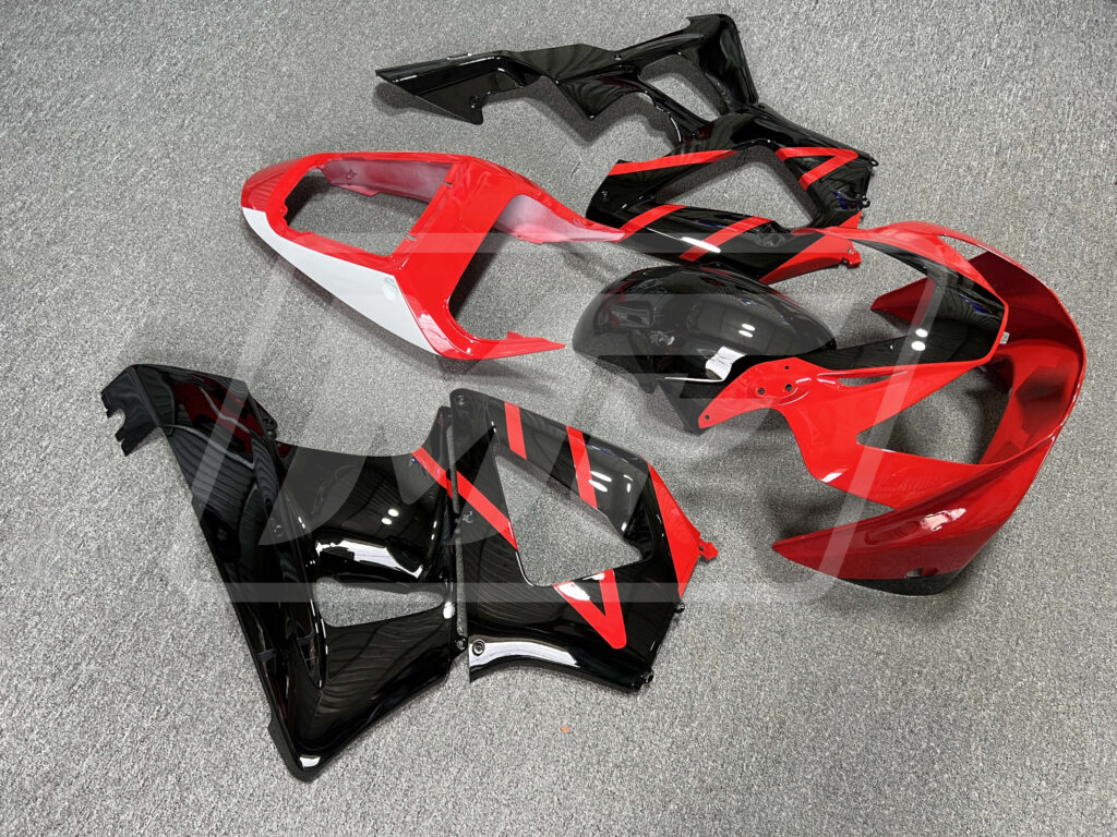 Gloss Red & Black with White ABS fairings for Honda CBR929 2000 - 2001 - premium OEM fit kit by Monster Fairings