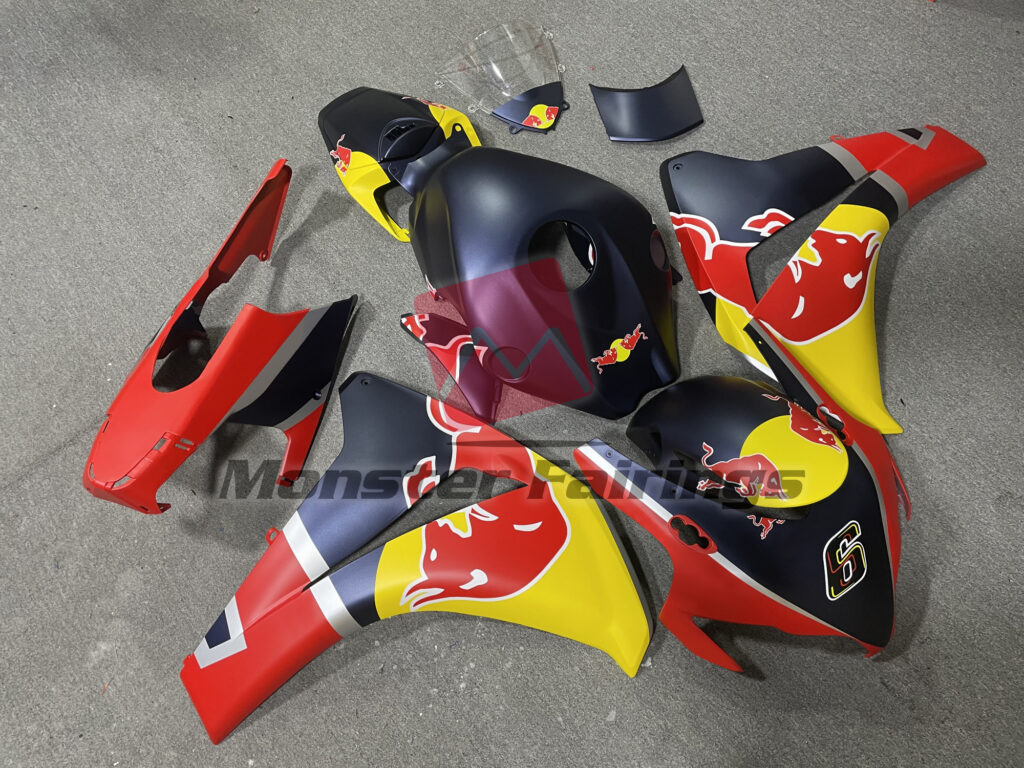 Honda CBR1000RR custom ABS fairings 2008 - 2011 in Blue The Bull - durable replacement kit, Monster Fairings