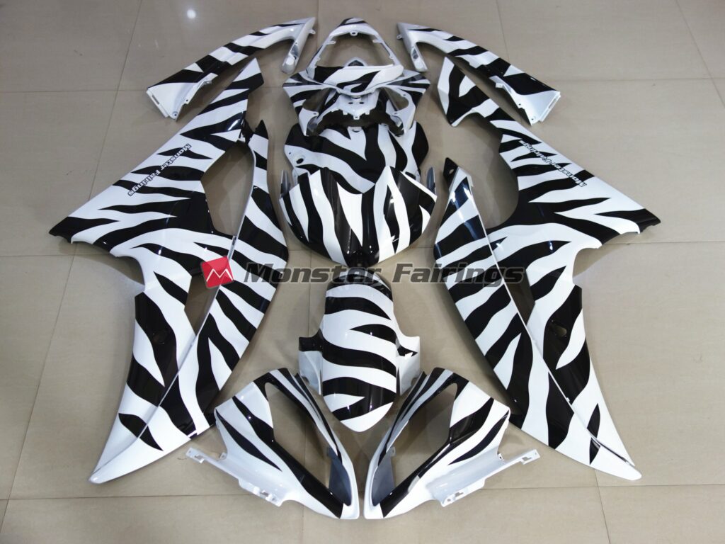 Yamaha R6 2008 - 2016 Trent Zebra ABS fairings - custom motorcycle bodywork kit by Monster Fairings