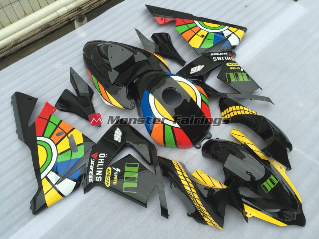 Color Wheel ABS fairings for Kawasaki ZX10R 2004 - 2005 - premium OEM fit kit by Monster Fairings