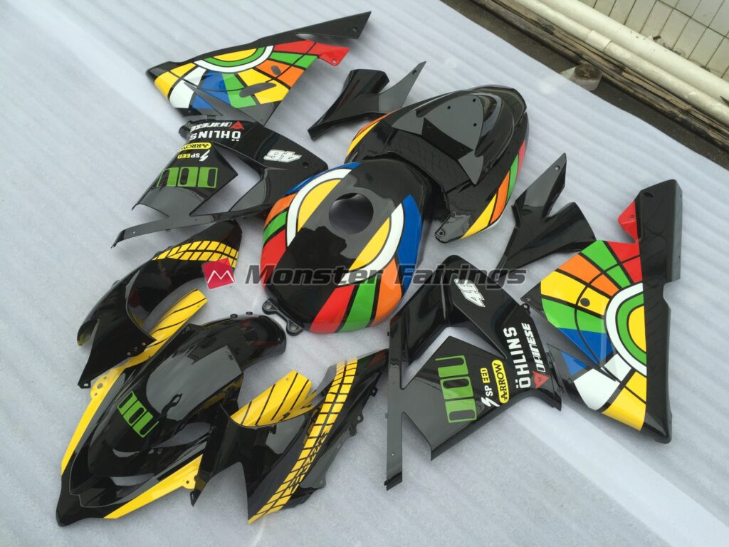 Kawasaki ZX10R custom ABS fairings 2004 - 2005 in Color Wheel - durable replacement kit, Monster Fairings