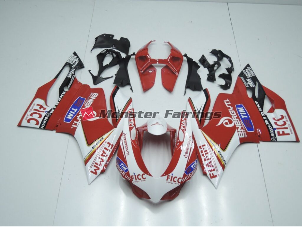 Triumph Daytona 675 2013 - 2017 Red Race Style ABS fairings - custom motorcycle bodywork kit by Monster Fairings