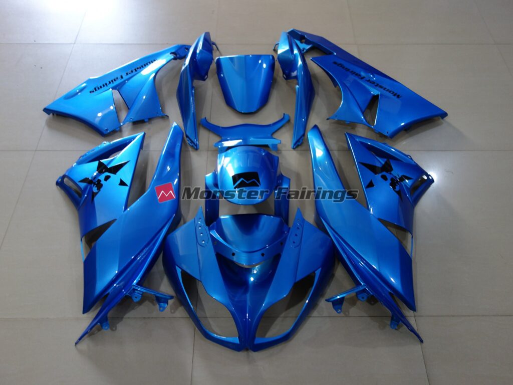 Kawasaki ZX6R 2009 - 2012 Custom Kellen ABS fairings - custom motorcycle bodywork kit by Monster Fairings