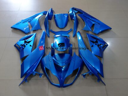 Kawasaki ZX6R 2009 - 2012 Custom Kellen ABS fairings - custom motorcycle bodywork kit by Monster Fairings