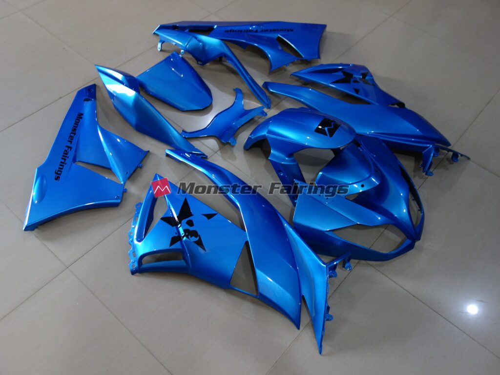 Custom Kellen ABS fairings for Kawasaki ZX6R 2009 - 2012 - premium OEM fit kit by Monster Fairings
