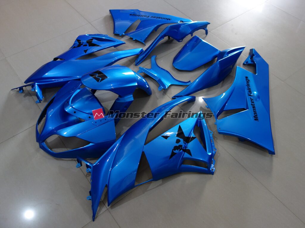 Kawasaki ZX6R custom ABS fairings 2009 - 2012 in Custom Kellen - durable replacement kit, Monster Fairings