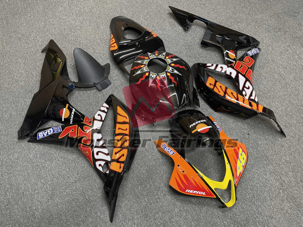 Gloss Rossi 46 ABS fairings for Honda CBR600RR 2007 - 2008 - premium OEM fit kit by Monster Fairings