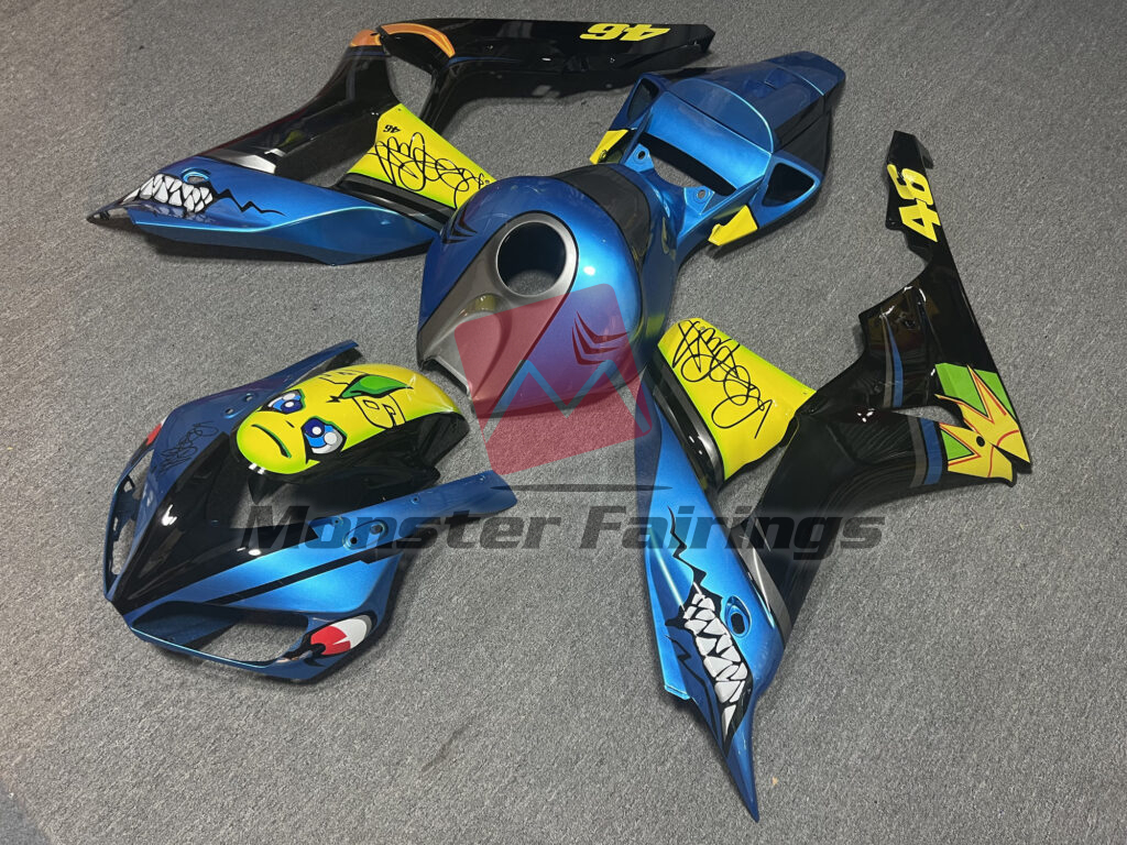 Gloss Blue Shark ABS fairings for Honda CBR1000RR 2006 - 2007 - premium OEM fit kit by Monster Fairings