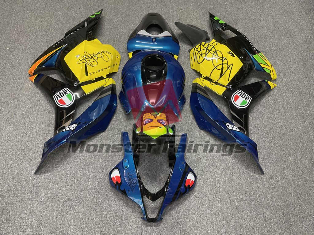 Honda CBR600RR 2009 - 2012 Blue Shark ABS fairings - custom motorcycle bodywork kit by Monster Fairings