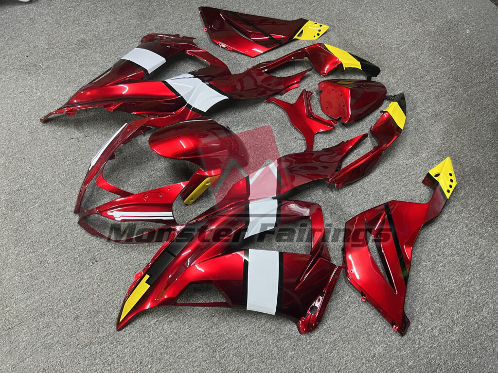 Candy Apple ABS fairings for Kawasaki ZX6R 2013 - 2018 - premium OEM fit kit by Monster Fairings
