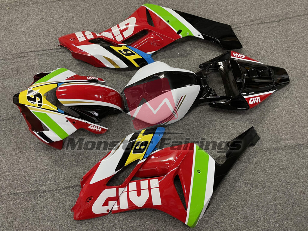2004 - 2005 Honda CBR1000RR Gloss Givi fairing set - ABS injection, custom painted by Monster Fairings
