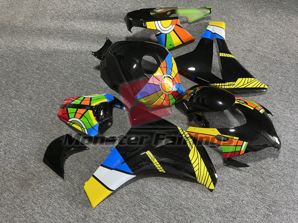 Gloss Black Multi Color Style ABS fairings for Honda CBR1000RR 2008 - 2011 - premium OEM fit kit by Monster Fairings