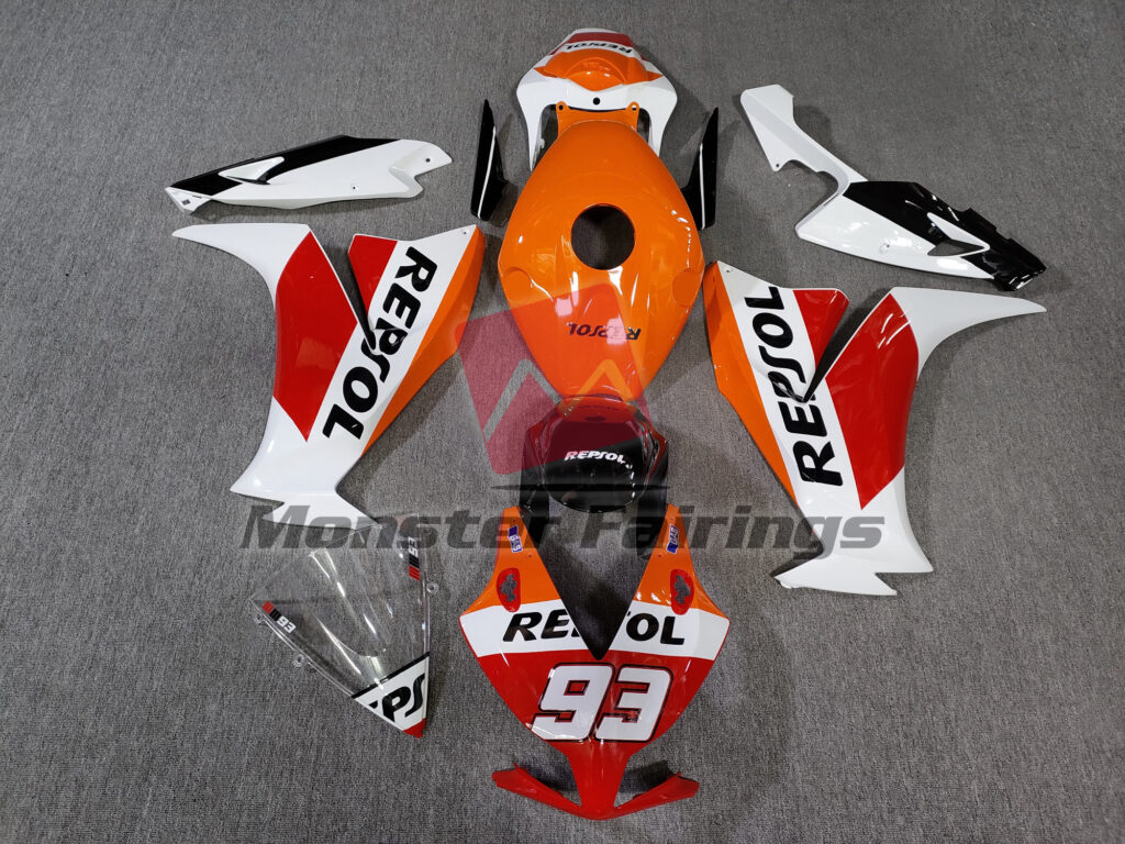 Honda CBR1000RR 2012 - 2016 Gloss 93 Repsol ABS fairings - custom motorcycle bodywork kit by Monster Fairings