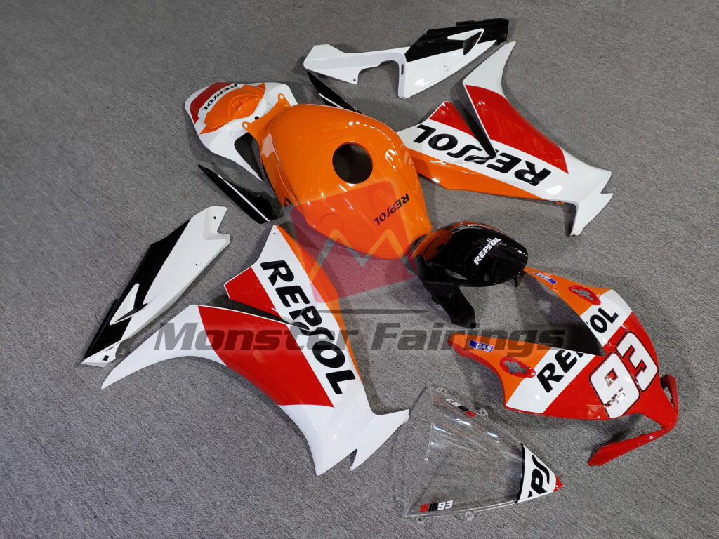 Honda CBR1000RR custom ABS fairings 2012 - 2016 in Gloss 93 Repsol - durable replacement kit, Monster Fairings