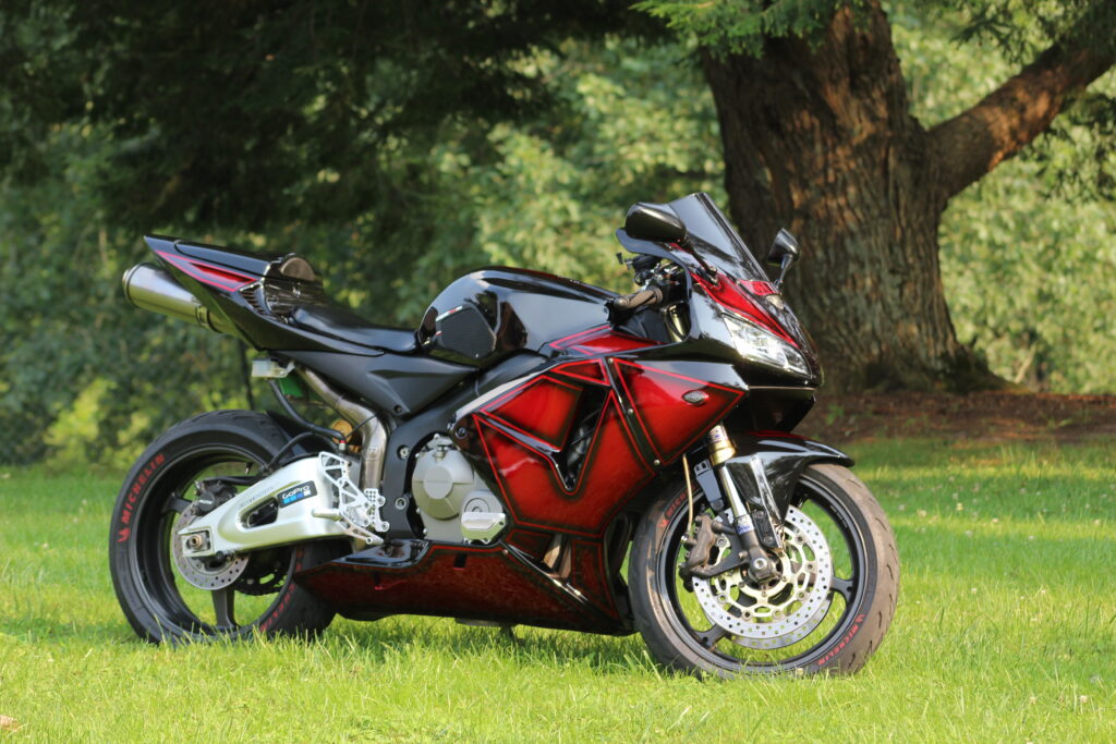 Monster Fairings ABS fairing kit for Honda CBR600RR 2005 - 2006 - Gloss Black & Candy Red, precise OEM fit