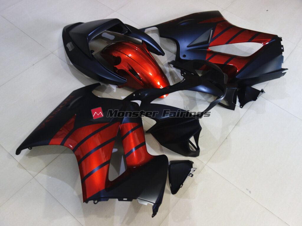Red and Black ABS fairings for Honda VFR800 2002 - 2012 - premium OEM fit kit by Monster Fairings