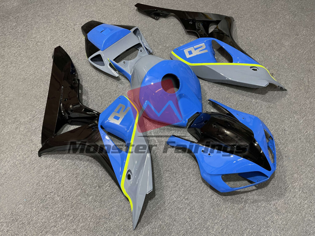 Gloss Blue, Black & Grey ABS fairings for Honda CBR1000RR 2006 - 2007 - premium OEM fit kit by Monster Fairings