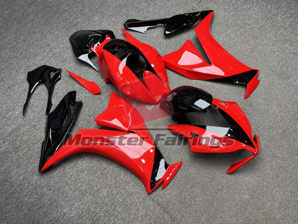 Honda CBR1000RR custom ABS fairings 2012 - 2016 in Gloss Red & Black - durable replacement kit, Monster Fairings