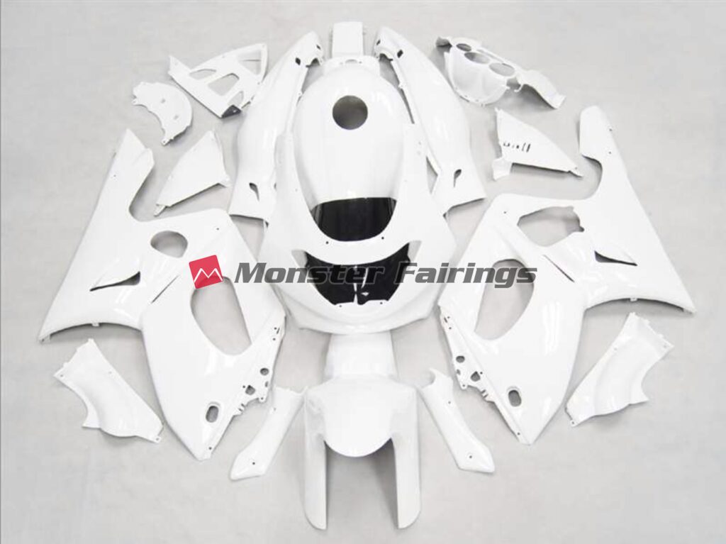 Yamaha YZF600 1998 - 2007 Gloss White ABS fairings - custom motorcycle bodywork kit by Monster Fairings