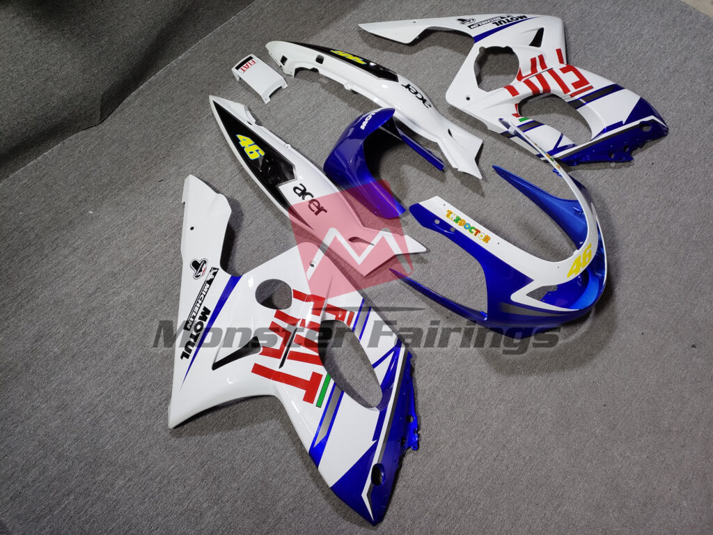 Gloss Fiat ABS fairings for Yamaha YZF600 1998 - 2007 - premium OEM fit kit by Monster Fairings