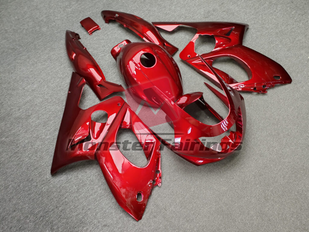 Gloss Candy Red ABS fairings for Yamaha YZF600 1998 - 2007 - premium OEM fit kit by Monster Fairings