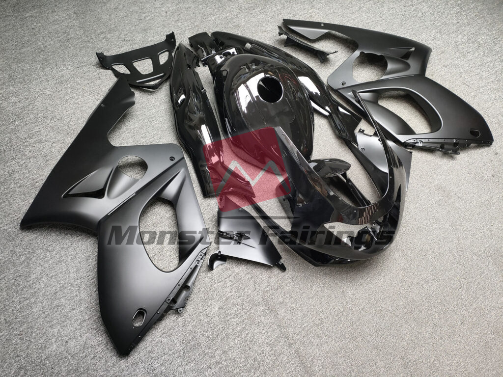 Gloss & Matte Black ABS fairings for Yamaha YZF600 1998 - 2007 - premium OEM fit kit by Monster Fairings