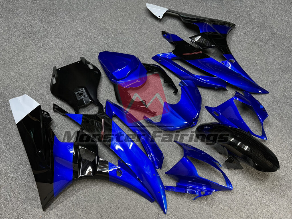 Gloss Blue & Black ABS fairings for Yamaha R6 2006 - 2007 - premium OEM fit kit by Monster Fairings