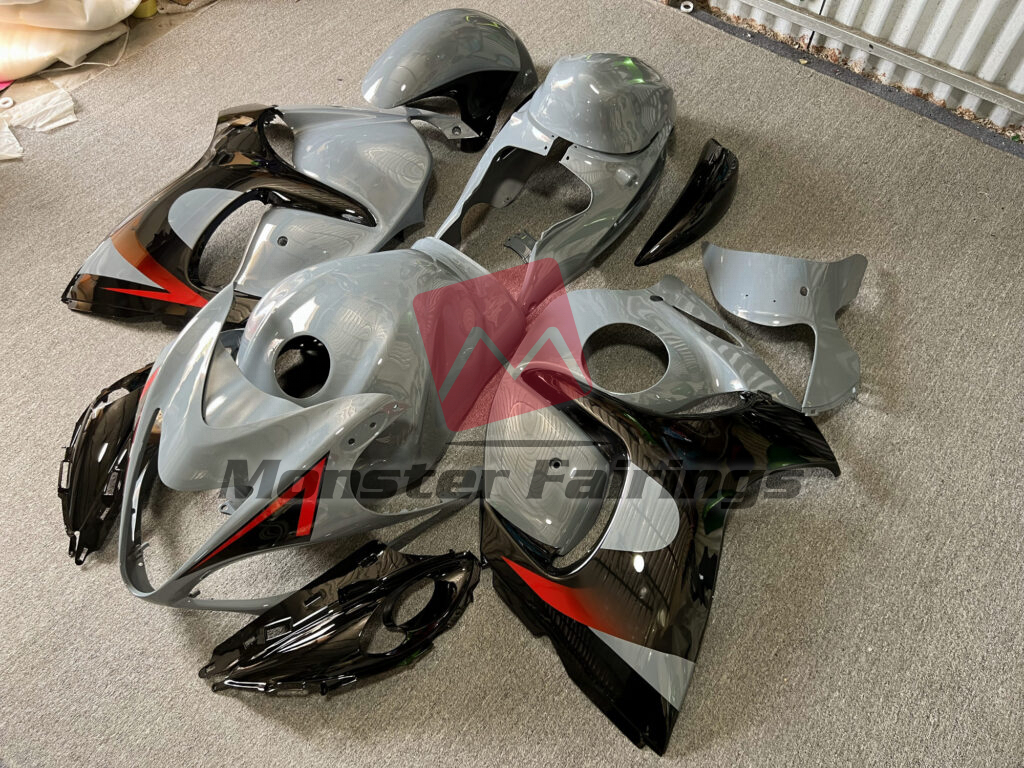 2008 - 2020 Suzuki GSXR Nardo Grey and Black Limited fairing set - ABS injection, custom painted by Monster Fairings