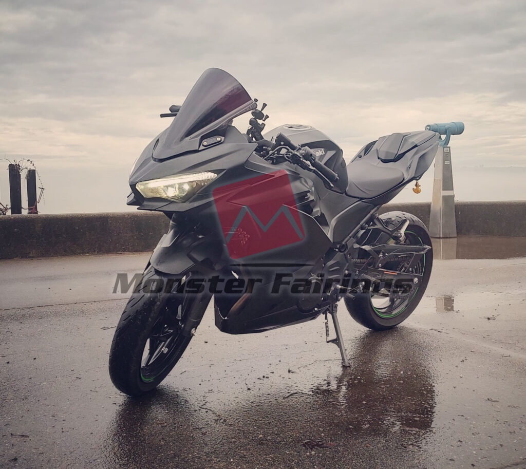 Monster Fairings ABS fairing kit for Kawasaki Ninja 400 2018 - 2024 - Matte Black, precise OEM fit