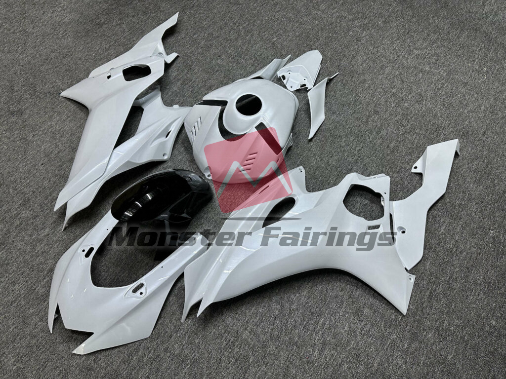 Pearl White ABS fairings for Yamaha R6 2017 - 2022 - premium OEM fit kit by Monster Fairings
