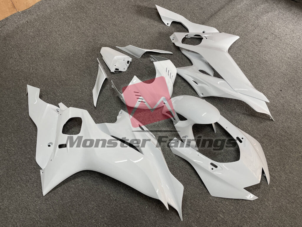 Gloss White ABS fairings for Yamaha R6 2017 - 2022 - premium OEM fit kit by Monster Fairings