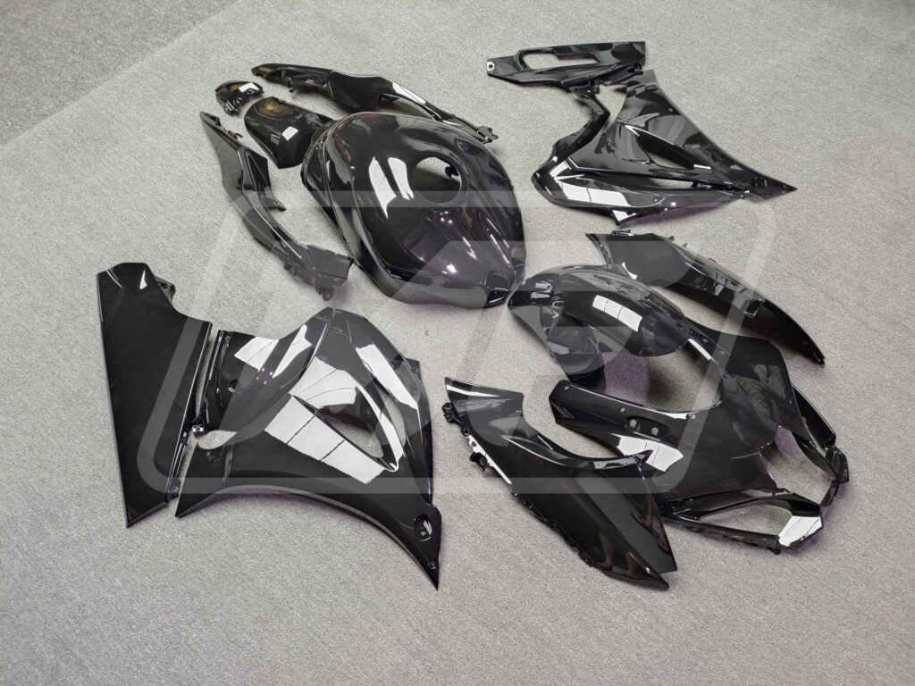 2017 - 2025 Suzuki GSXR Gloss Black fairing set - ABS injection, custom painted by Monster Fairings