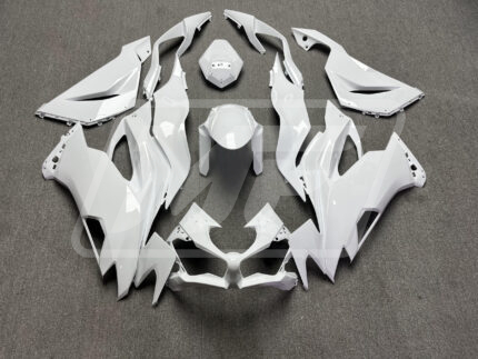 Kawasaki ZX6R 2019-2023 Gloss White ABS Fairings | Monster Fairings