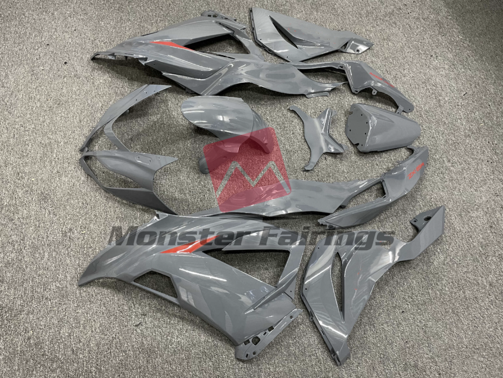 Nardo and Red ABS fairings for Kawasaki ZX6R 2013 - 2018 - premium OEM fit kit by Monster Fairings