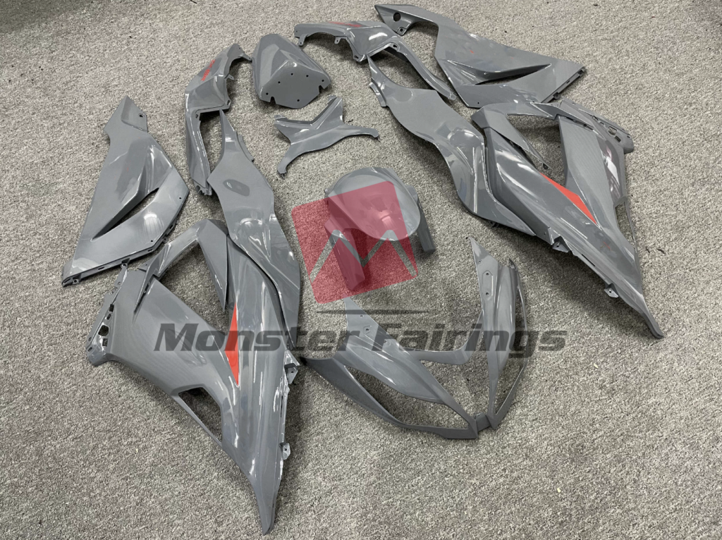 2013 - 2018 Kawasaki ZX6R Nardo and Red fairing set - ABS injection, custom painted by Monster Fairings