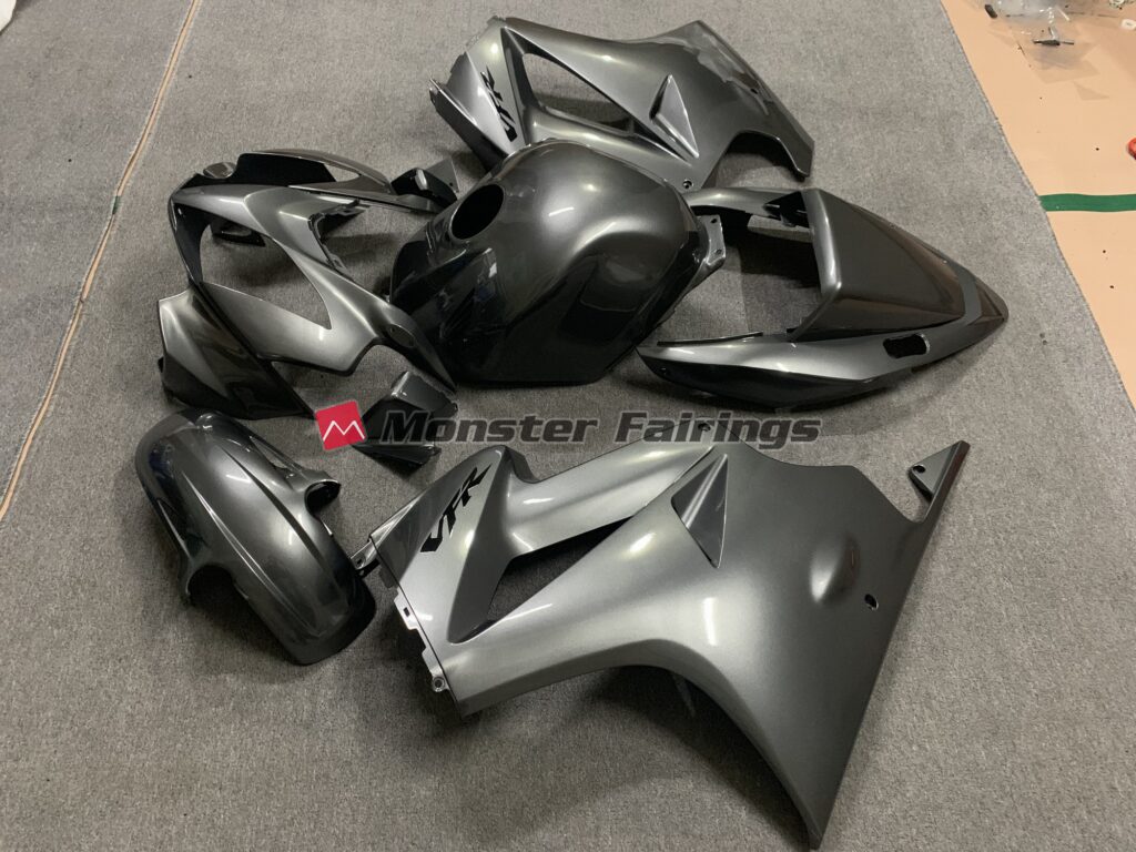 Dark Grey ABS fairings for Honda VFR800 2002 - 2012 - premium OEM fit kit by Monster Fairings