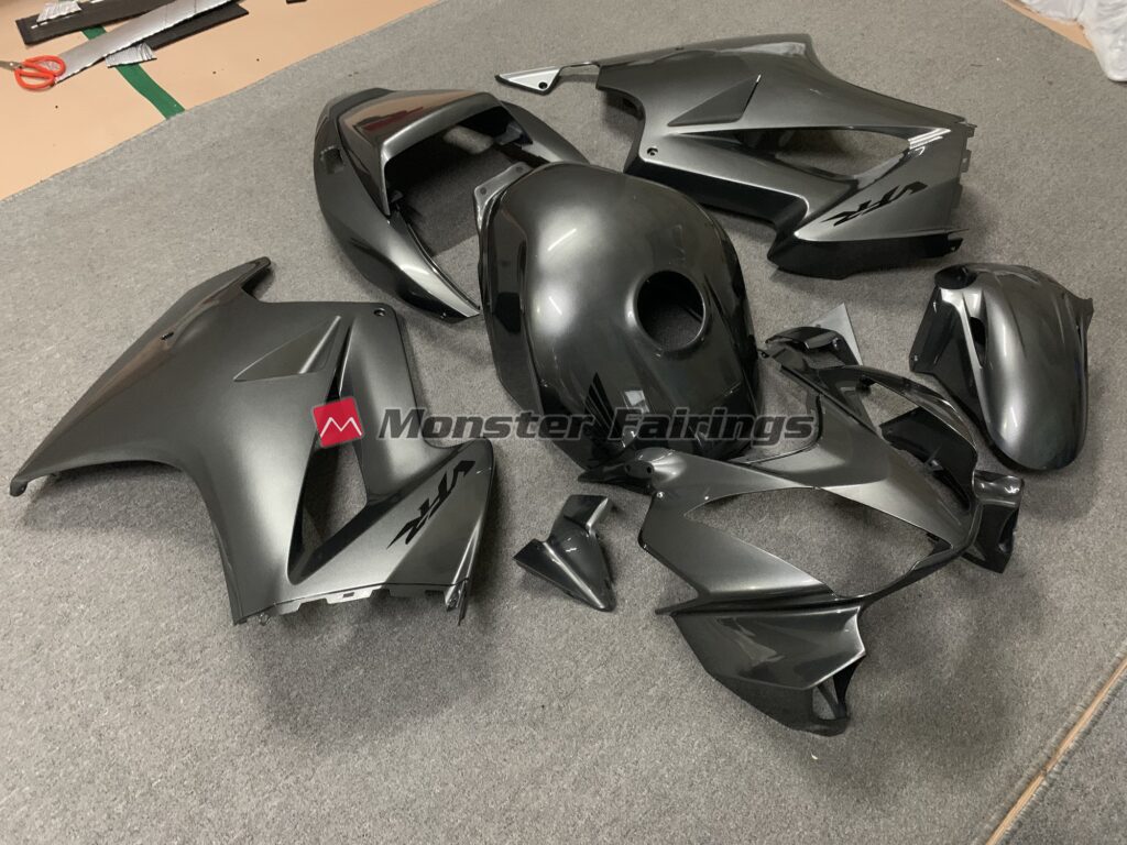 Honda VFR800 custom ABS fairings 2002 - 2012 in Dark Grey - durable replacement kit, Monster Fairings