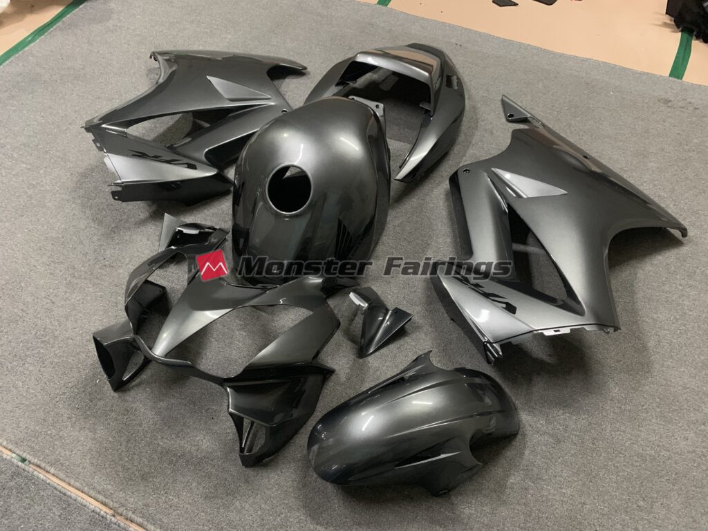 2002 - 2012 Honda VFR800 Dark Grey fairing set - ABS injection, custom painted by Monster Fairings