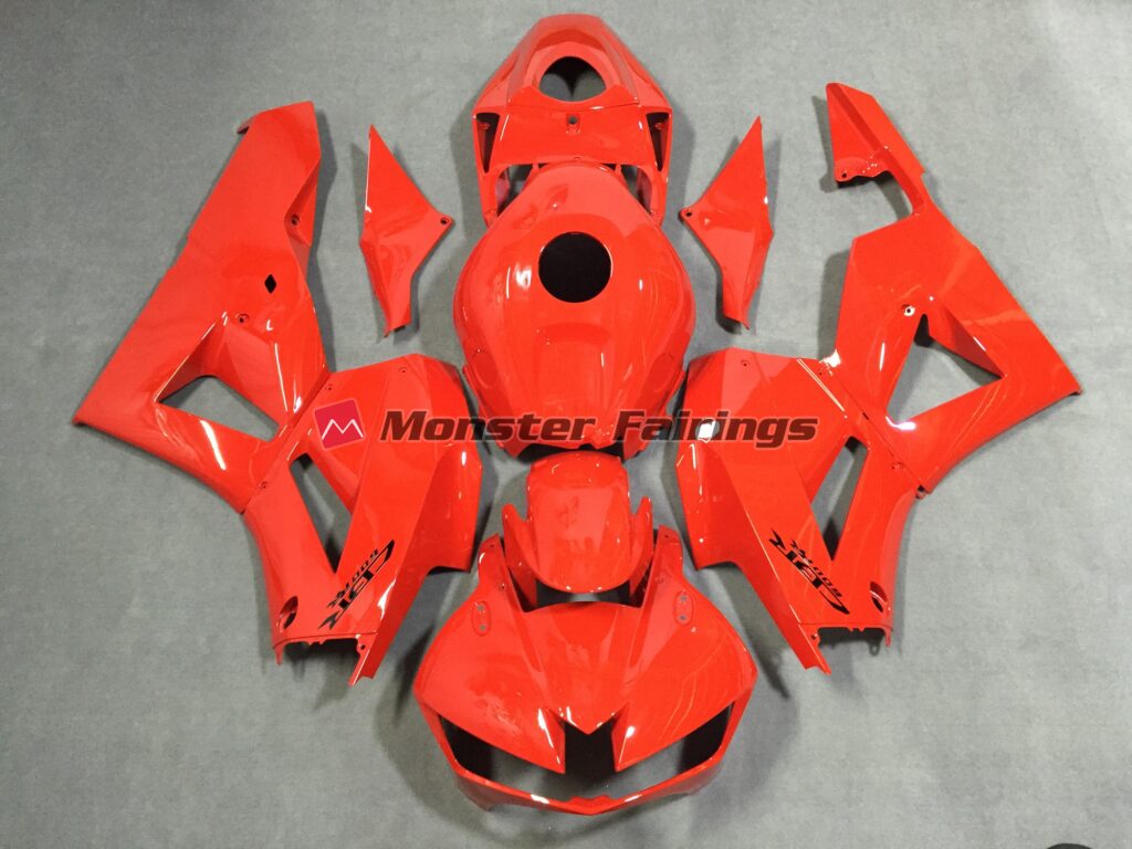 Honda CBR600RR 2013 - 2025 Gloss Red ABS fairings - custom motorcycle bodywork kit by Monster Fairings