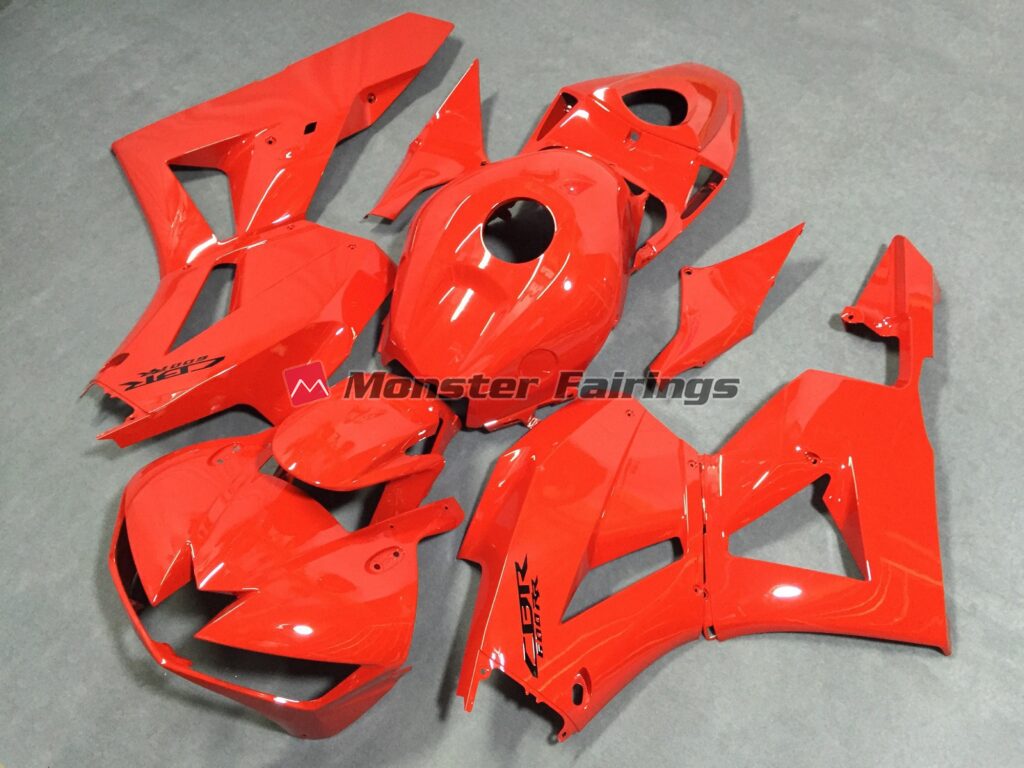 Honda CBR600RR custom ABS fairings 2013 - 2025 in Gloss Red - durable replacement kit, Monster Fairings