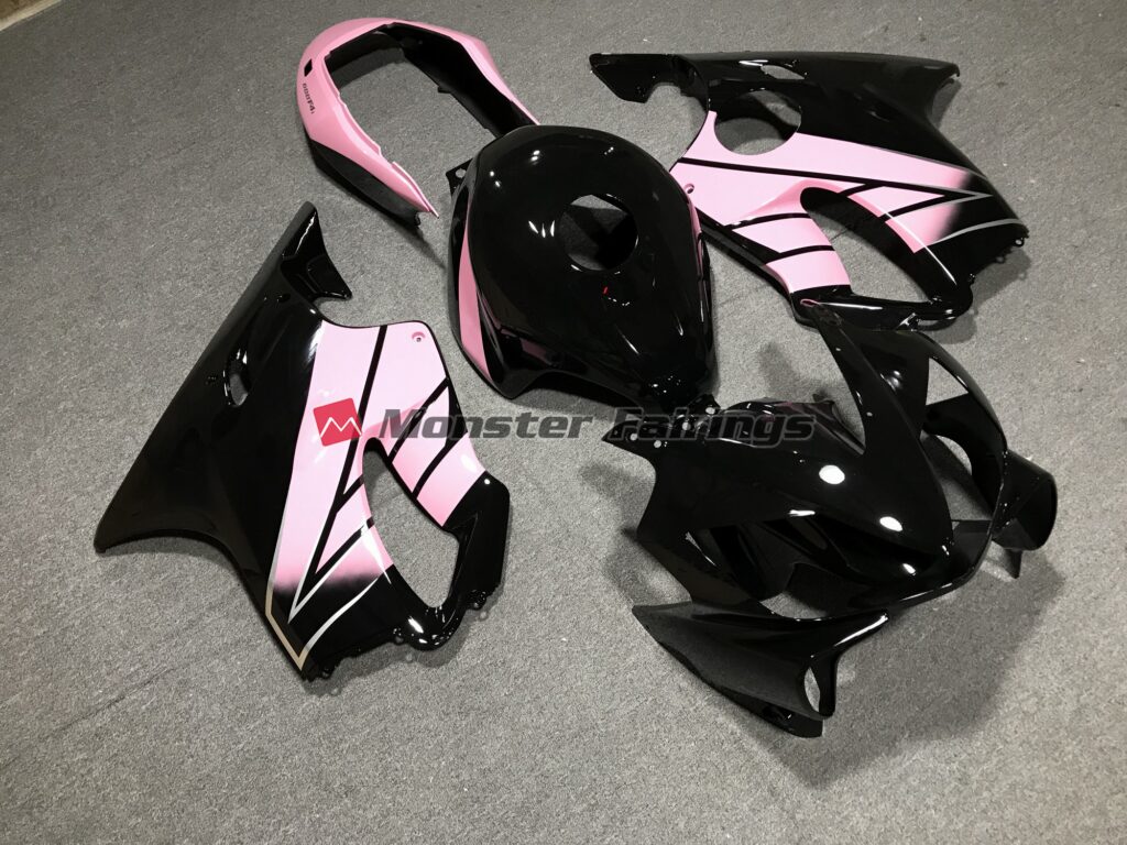 Custom Pink and Black ABS fairings for Honda CBR600 F4i 2004 - 2007 - premium OEM fit kit by Monster Fairings