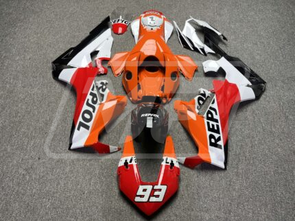 Honda CBR1000RR 2017-2026 Gloss Orange Repsol ABS Fairings | Monster Fairings