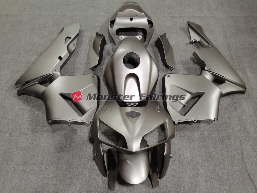 Honda CBR600RR 2005 - 2006 Matte Silver ABS fairings - custom motorcycle bodywork kit by Monster Fairings