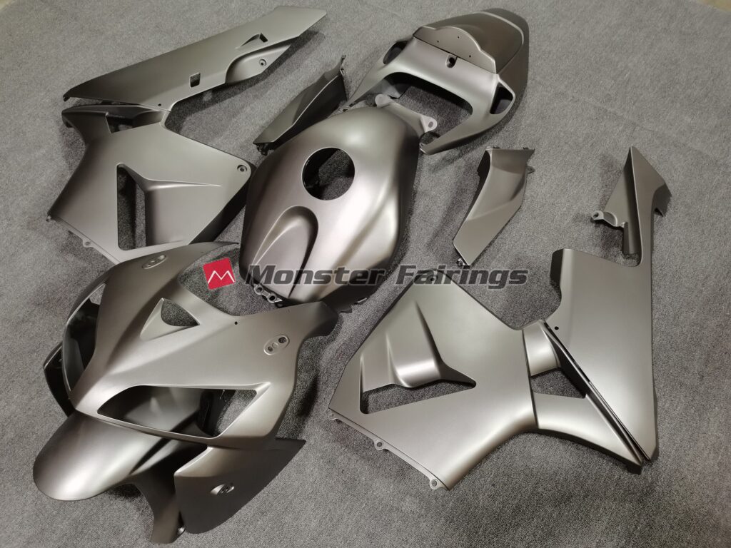 Honda CBR600RR custom ABS fairings 2005 - 2006 in Matte Silver - durable replacement kit, Monster Fairings