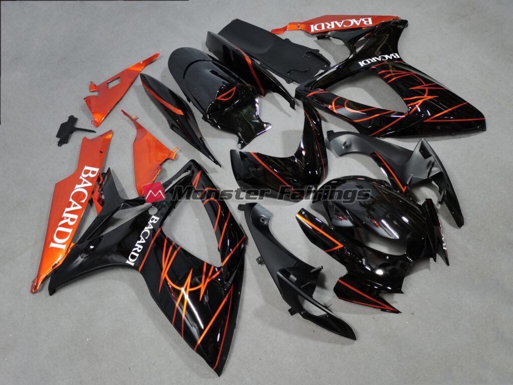 Bacardi ABS fairings for Suzuki GSXR 600 - 750 2006 - 2007 - premium OEM fit kit by Monster Fairings