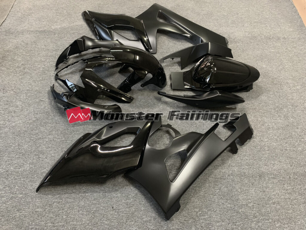 All Black ABS fairings for Suzuki GSXR 1000 2005 - 2006 - premium OEM fit kit by Monster Fairings