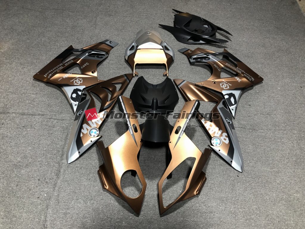 BMW S1000RR 2009 - 2014 Custom Bronze ABS fairings - custom motorcycle bodywork kit by Monster Fairings